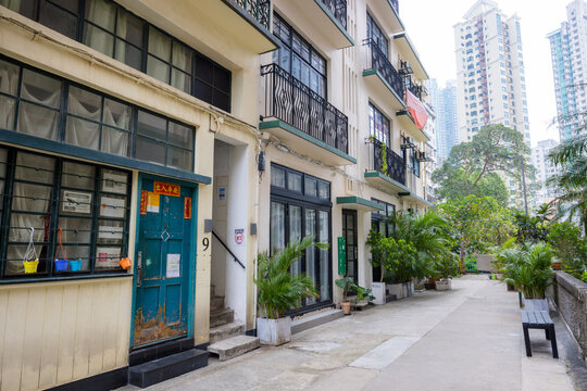 Hong Kong old street in Central district