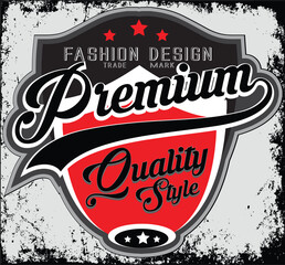 Fashion design company typography; t-shirt graphics; vectors