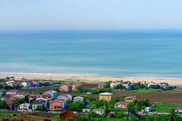 Arnavutkoy/Karaburun district Black Sea Coast.  April 2024 Turkey. Arnavutköy Karaburun Sahili