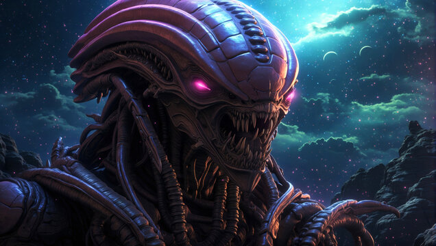A profile picture of an alien