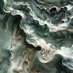 Fractal image, astraction, flowing lines, marble and stone likeness, infinite likeness. Pearlescent shades, onyx, obsidian