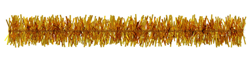 Tinsel 3d rendering. Merry Christmas.