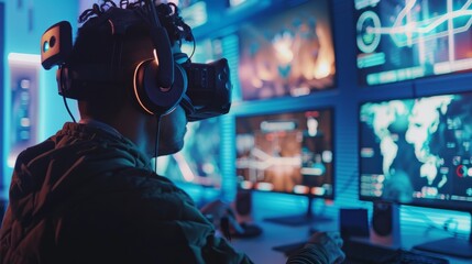 Virtual Reality Maestro A Tech Savvy Pro Orchestrating Gaming Adventures with Precision and Style