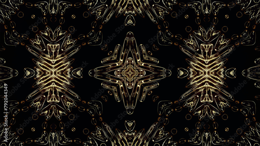Poster abstract kaleidoscope with geometric pattern. kaleidoscopic background design. colorful abstract kal