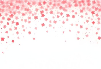 Fototapeta na wymiar Watercolor painting a pattern of delicate cherry b