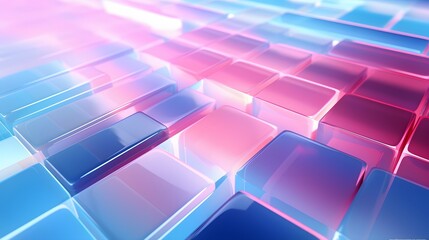3d rendering of blue and pink abstract geometric background. Scene for advertising, technology, showcase, banner, game, sport, cosmetic, business, metaverse. Sci-Fi Illustration. Product display
