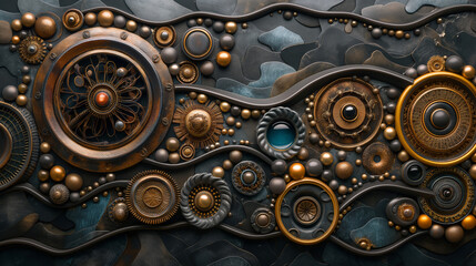 background with gears and cogs