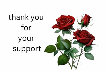 thank you for your support 