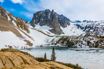 Temple crag  and Big Pine lake 2 in the Eastern Sierra mountains