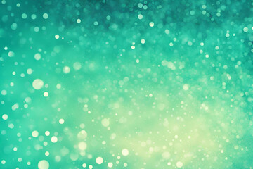 Obraz premium Turquoise bokeh , a normal simple grainy noise grungy empty space or spray texture , a rough abstract retro vibe shine bright light and glow background template color gradient