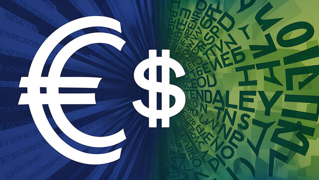 euro currency symbol on blue background