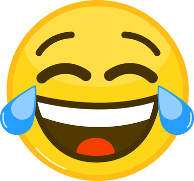 Naklejki Laughing and Crying Emoji