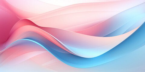 Abstract pink and blue waves background. Silk gradients and smooth texture. Wavy lines wallpaper. Generative AI