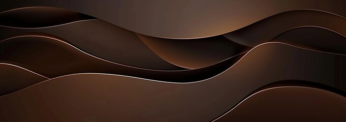dark brown abstract background, elegant, simple lines, minimalist, modern style. - obrazy, fototapety, plakaty