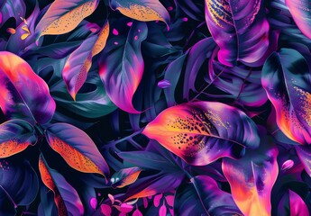 Create nature-inspired abstract patterns with vibrant colors