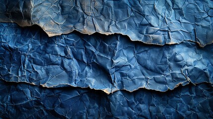 Close-up of a texture of old navy blue grunge paper.