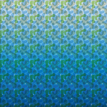 green blue pattern