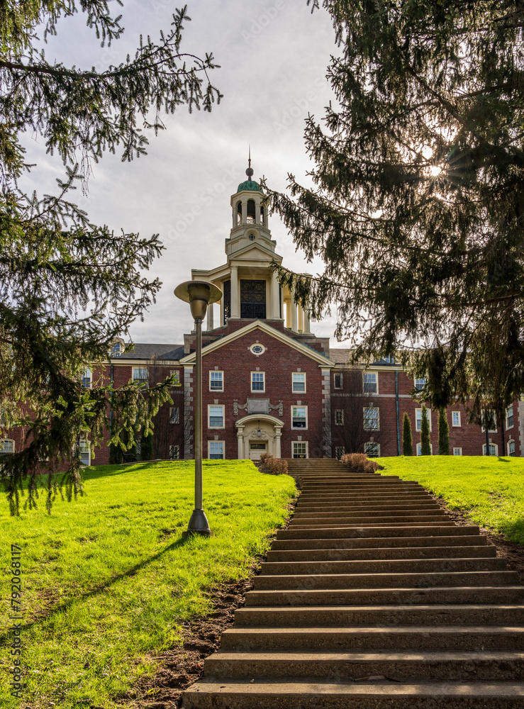 Wall mural Historic Stuyvesant Hall used as a residential building at Ohio Wesleyan University in Delaware, OH