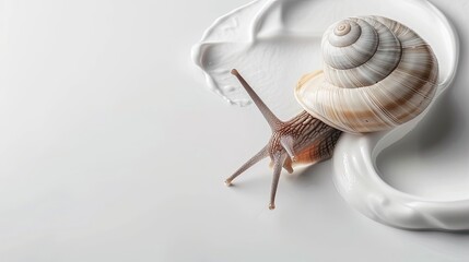 snail and face cream Generative AI