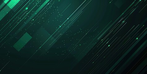 dark green abstract background with shining lines
