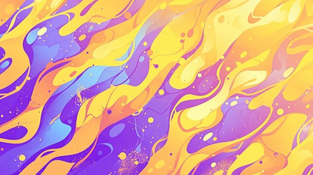 The delightful Doodle frame features a vibrant border in shades of yellow blue and violet creating a charming and pattern for a raster background