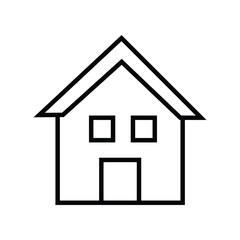 house icon vector out line style