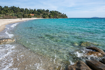 Sithonia coastline near Koviou Beach, Chalkidiki, Greece
