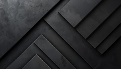 Black background, diagonal lines, minimalistic geometric shapes, sleek modern design