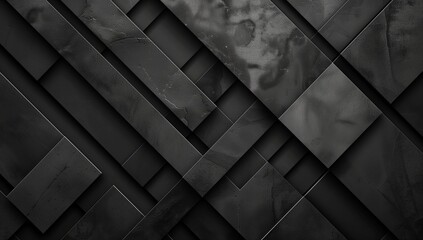 Black background with diagonal lines and minimalistic geometric shapes for sleek, modern design