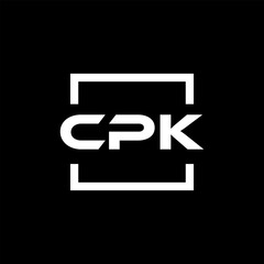 Initial letter CPK logo design. CPK logo design inside square.