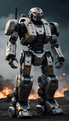 Fototapeta premium war robot