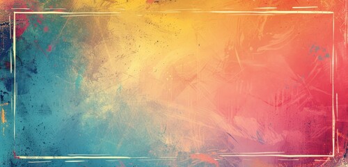 Warm gradient of yellow and red hues in an abstract frame.