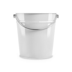 An image of a White Beer Bucket isolated on a white background