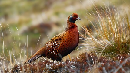 red grouse Lagopus lagopus scotica - Powered by Adobe