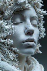beautiful sculpture showcasing winter