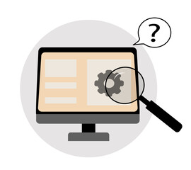 monitor with magnifier