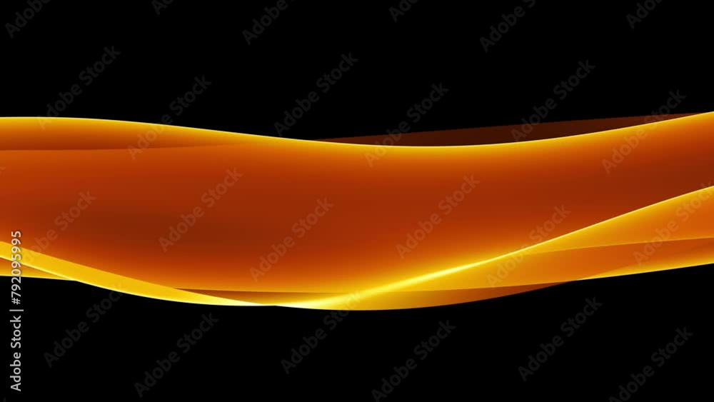 Poster abstract colorful wavy background in dark orange on black backdrop. modern colorful wallpaper. seaml