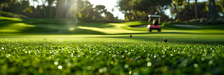 Precision Greens: Robot-Enhanced Golf Course Care. Concept Technology in Golf, Artificial Intelligence, Sustainable Practices, Precision Greens, Robotics in Landscaping