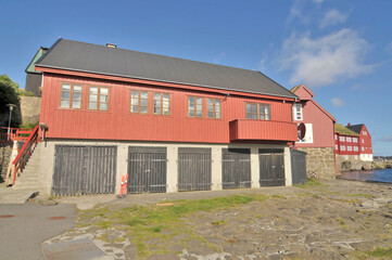 The old town of the capital of the Faroe Islands - Torshavn 
