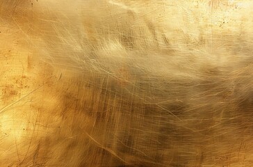 Fototapeta premium Warm golden hues with brushed metal texture, ideal for luxurious backgrounds or designs.