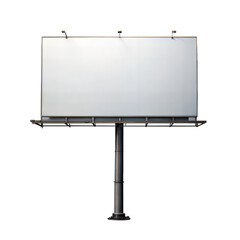Obraz premium Large empty billboard on a sturdy standalone pole