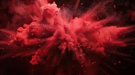 Red Powder Explosion.

