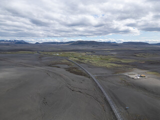 wilderness landscape of Modrudalur in the Iceland