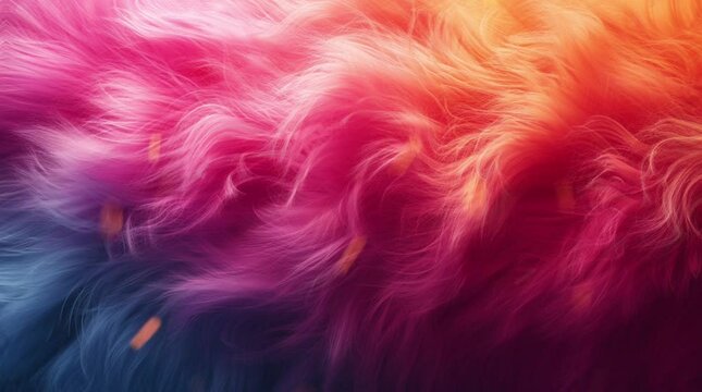 Colorful abstract fur background