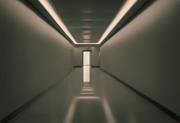 walkway hall interior space white corridor Empty