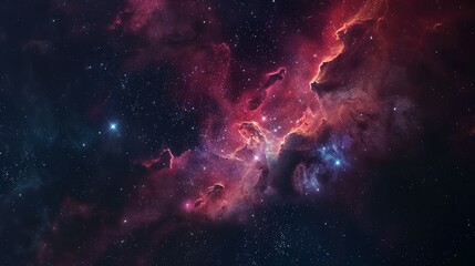 Fototapeta premium Nebular Glow and Stellar Youth