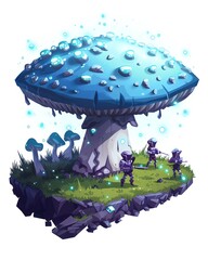 The oncefeared empire fell apart when its invincible army became convinced they were actually giant, dancing mushrooms - obrazy, fototapety, plakaty