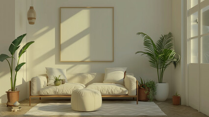 Sunlit Corner Room with Stylish Decor