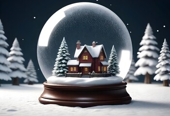3D model an intricate 8k scene inside a snow globe (2)