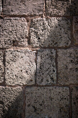 Texture and background of old stone wall memo architecture as background and texture.